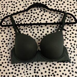 Aerie Real Sunnie Demi Dark Green Bra